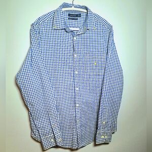 Nautica Men's Blue Checkered Shirt